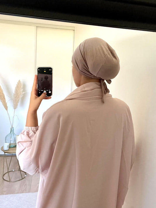 Bonnet sous-hijab beige