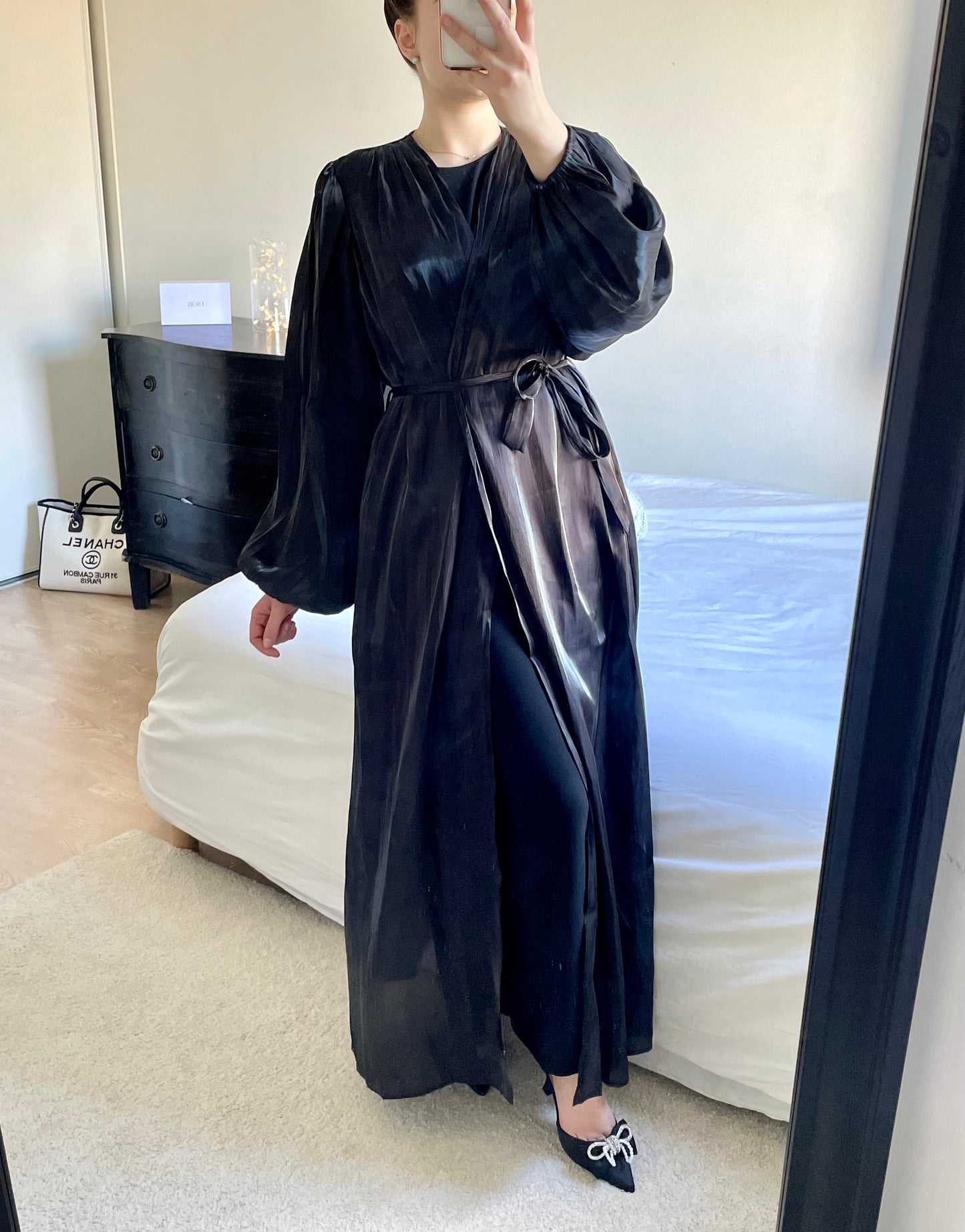 Kimono noir LAYA
